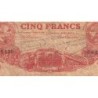 Guadeloupe - Pick 7n - 5 francs - Série T.120 - 1930 - Etat : AB