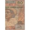 Madagascar - Pick 61a - 50 francs - 10 ariary - Série O.3 - 1969 - Etat : B-