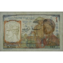 Indochine Française - Pick 54e - 1 piastre - Série H.9264 - 1949 - Etat : SPL+