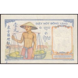 Indochine Française - Pick 54e - 1 piastre - Série S.9440 - 1949 - Etat : TTB+ à SUP