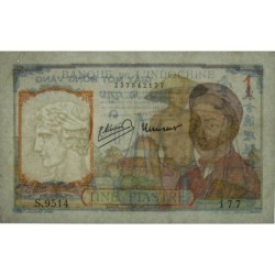 Indochine Française - Pick 54e - 1 piastre - Série S.9514 - 1949 - Etat : TTB