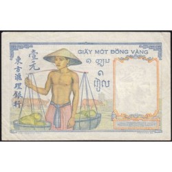 Indochine Française - Pick 54e - 1 piastre - Série B.9965 - 1949 - Etat : TTB+