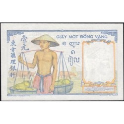 Indochine Française - Pick 54e - 1 piastre - Série X.9999 - 1949 - Etat : NEUF