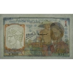Indochine Française - Pick 54e - 1 piastre - Série X.9999 - 1949 - Etat : NEUF
