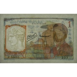 Indochine Française - Pick 54e - 1 piastre - Série P.10093 - 1949 - Etat : SPL
