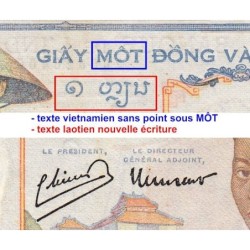 Indochine Française - Pick 54e - 1 piastre - Série B.10642 - 1949 - Etat : TB+