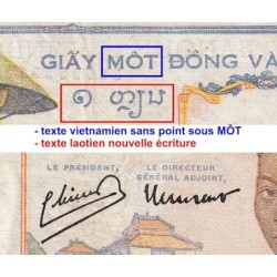 Indochine Française - Pick 54e - 1 piastre - Série F.10679 - 1949 - Etat : TTB-