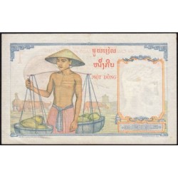 Indochine Française - Pick 92 - 1 piastre - Série J.031 - 1953 - Etat : SUP