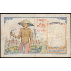 Indochine Française - Pick 92 - 1 piastre - Série J.057 - 1953 - Etat : TB+