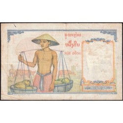 Indochine Française - Pick 92 - 1 piastre - Série Y.136 - 1953 - Etat : TB-