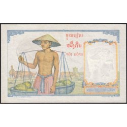 Indochine Française - Pick 92 - 1 piastre - Série O.525 - 1953 - Etat : TTB+