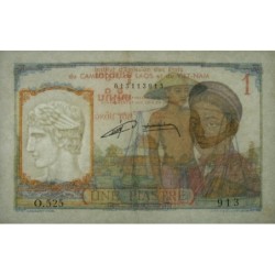 Indochine Française - Pick 92 - 1 piastre - Série O.525 - 1953 - Etat : TTB+