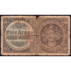 Bohême-Moravie - Pick 3a_1 - 1 koruna - 1940 - Série C073- Etat : AB