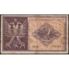 Albanie - Pick 9 - 2 lek - Série 002 - 1941 - Etat : TB
