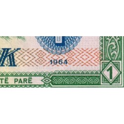 Albanie - Pick 33a - 1 lek - Série XH - 1964 - Etat : NEUF
