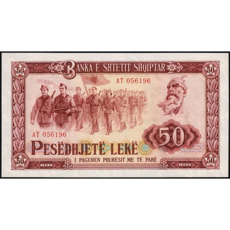Albanie - Pick 38a - 50 lekë - Série AT - 1964 - Etat : pr.NEUF