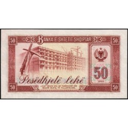 Albanie - Pick 38a - 50 lekë - Série AT - 1964 - Etat : pr.NEUF