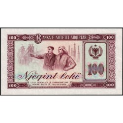 Albanie - Pick 39a - 100 lekë - Série AS - 1964 - Etat : SPL+