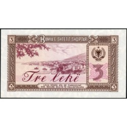 Albanie - Pick 41a - 3 lekë - Série BU - 1976 - Etat : NEUF