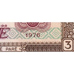 Albanie - Pick 41a - 3 lekë - Série BU - 1976 - Etat : NEUF