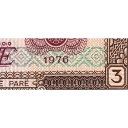 Albanie - Pick 41a - 3 lekë - Série XM - 1976 - Etat : NEUF