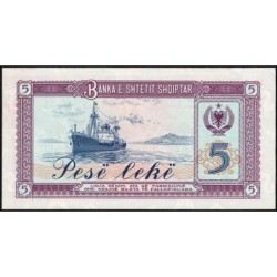 Albanie - Pick 42a - 5 lekë - Série OG - 1976 - Etat : NEUF