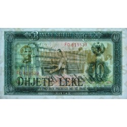 Albanie - Pick 43a - 10 lekë - Série FO - 1976 - Etat : NEUF