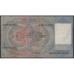 Hollande - Pick 56b - 10 gulden - Série 4 AV - 26/07/1941 - Etat : TB-