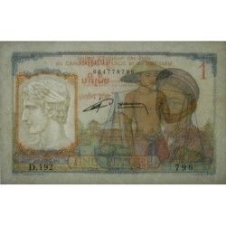 Indochine Française - Pick 92 - 1 piastre - Série D.192 - 1953 - Etat : SUP+