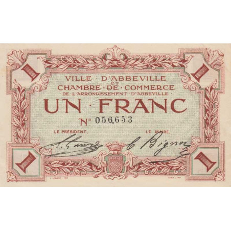 Abbeville - Pirot 1-3 - 1 franc - Sans date - Etat : SPL