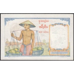 Indochine Française - Pick 92 - 1 piastre - Série G.281 - 1953 - Etat : SPL