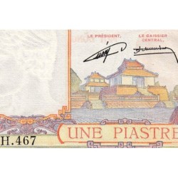 Indochine Française - Pick 92 - 1 piastre - Série H.467 - 1953 - Etat : SPL+