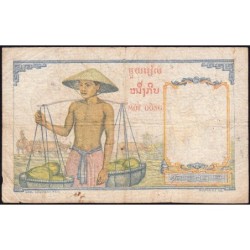 Indochine Française - Pick 92 - 1 piastre - Série B.468 - 1953 - Etat : B
