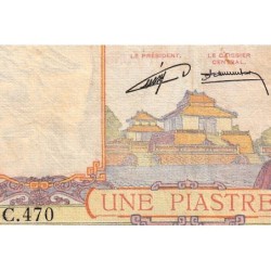 Indochine Française - Pick 92 - 1 piastre - Série C.470 - 1953 - Etat : B+