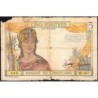 Indochine Française - Pick 55b - 5 piastres - Série W.607 (remplacement) - 1937 - Etat : AB
