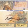 Indochine Française - Pick 55b - 5 piastres - Série W.607 (remplacement) - 1937 - Etat : AB