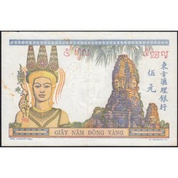 Indochine Française - Pick 55c - 5 piastres - Série J.2335 - 1946 - Etat : TTB+ à SUP