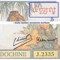 Indochine Française - Pick 55c - 5 piastres - Série J.2335 - 1946 - Etat : TTB+ à SUP