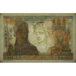 Indochine Française - Pick 55c - 5 piastres - Série M.3397 - 1946 - Etat : SUP+