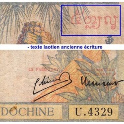 Indochine Française - Pick 55c - 5 piastres - Série U.4329 - 1946 - Etat : TB-