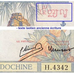 Indochine Française - Pick 55c - 5 piastres - Série H.4342 - 1946 - Etat : SPL