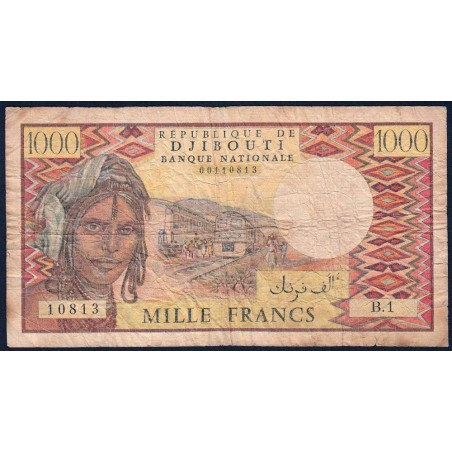 Djibouti - Pick 37a - 1'000 francs - Série B.1 - 1979 - Etat : TB-
