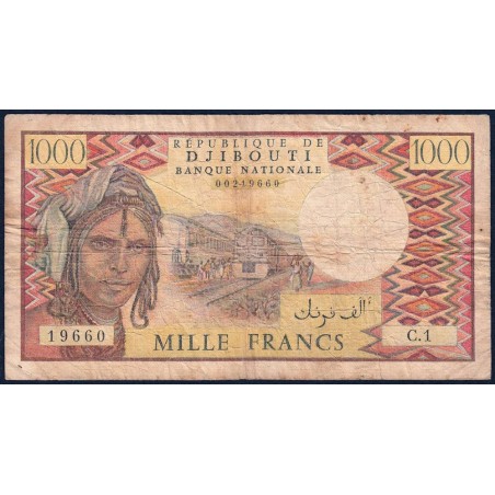 Djibouti - Pick 37a - 1'000 francs - Série C.1 - 1979 - Etat : TB-