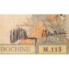 Indochine Française - Pick 53a - 5 piastres - Série M.115 - 1934 - Etat : TB-