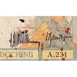 Indochine Française - Pick 53a - 5 piastres - Série A.231 - 1934 - Etat : B