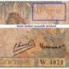 Indochine Française - Pick 55d - 5 piastres - Série W.4871 (remplacement) - 1946 - Etat : B-