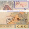 Indochine Française - Pick 55d - 5 piastres - Série O.5082 - 1946 - Etat : TTB