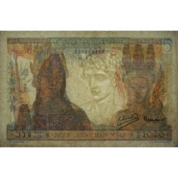 Indochine Française - Pick 55d - 5 piastres - Série O.5082 - 1946 - Etat : TTB
