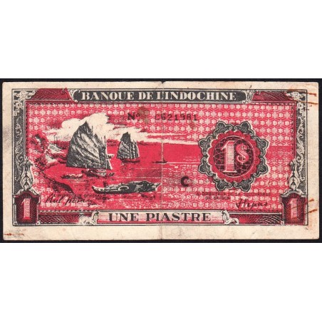 Indochine Française - Pick 58x (propagande) - 5 piastres - Série C C - 1950 - Etat : TB