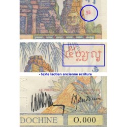 Indochine Française - Pick 55as - 5 piastres - Série O.000 - 1936 - Spécimen - Etat : SUP+